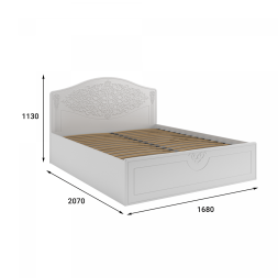 Кровать Ассоль АС-60,30,61 белое дерево