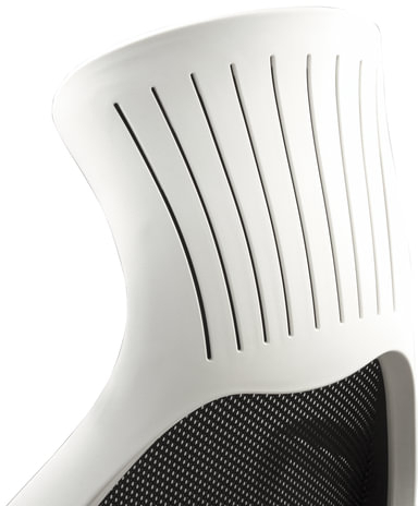 Кресло офисное BRABIX PREMIUM "Genesis EX-517", пластик белый, ткань/экокожа/сетка черная, 531573