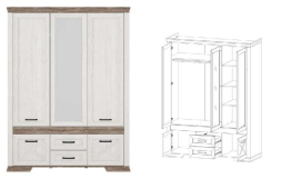 Шкаф SZF5D2S (Марсель - Marselle)