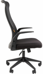 Кресло офисное Chairman CH 573, сетка/ткань, черное, 7134740