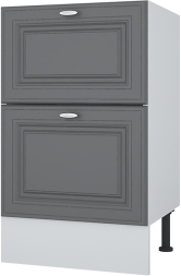 Стол рабочий 500 мм с двумя ящиками Ева