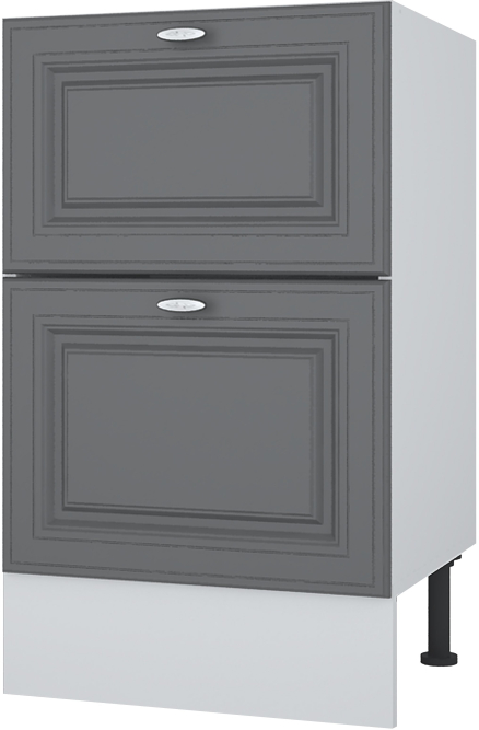 Стол рабочий 500 мм с двумя ящиками Ева