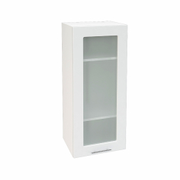 Шкаф верхний высокий со стеклом с 1 ств. Кухня Валерия ШВС 409 (глянец)