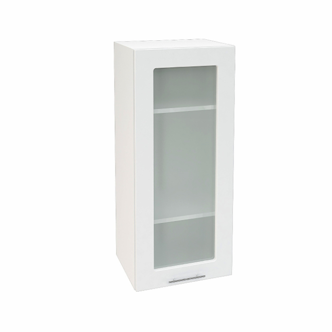 Шкаф верхний высокий со стеклом с 1 ств. Кухня Валерия ШВС 409 (глянец)