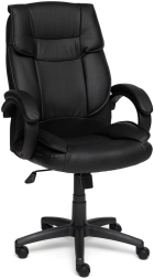 Кресло OREON кож/зам, черный/черный перфорированный, 36-6/36-6/06