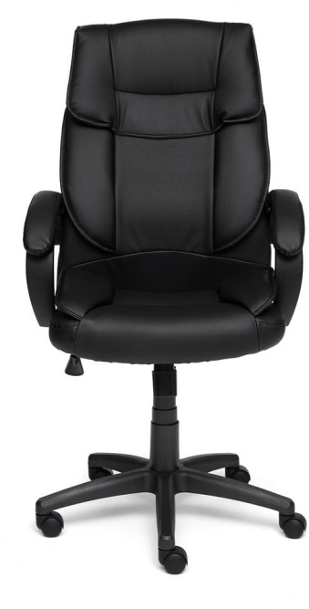 Кресло OREON кож/зам, черный/черный перфорированный, 36-6/36-6/06