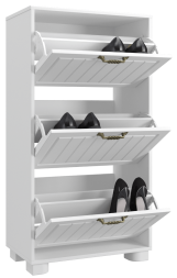 Тумба для обуви (обувница) «Монблан» МБ-34К белое дерево