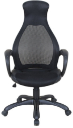 Кресло офисное BRABIX PREMIUM &quot;Genesis EX-517&quot;, пластик черный, ткань/экокожа/сетка черная, 531574