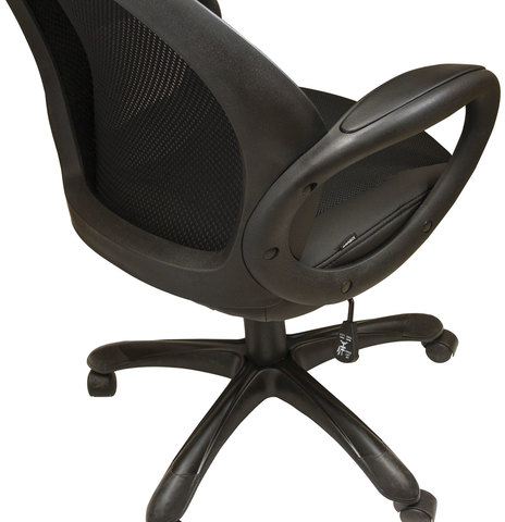 Кресло офисное BRABIX PREMIUM "Genesis EX-517", пластик черный, ткань/экокожа/сетка черная, 531574