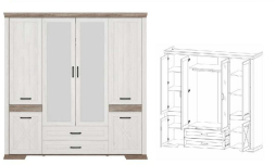 Шкаф SZF6D2S (Марсель - Marselle)