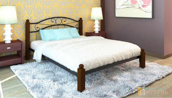 Металлическая кровать Надежда Lux