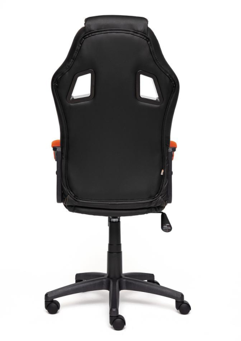 Кресло DRIVER кож/зам/ткань, черный/оранжевый, 36-6/07