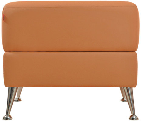 Кресло мягкое "Норд", "V-700", 820х720х730 мм, c подлокотниками, экокожа, оранжевое