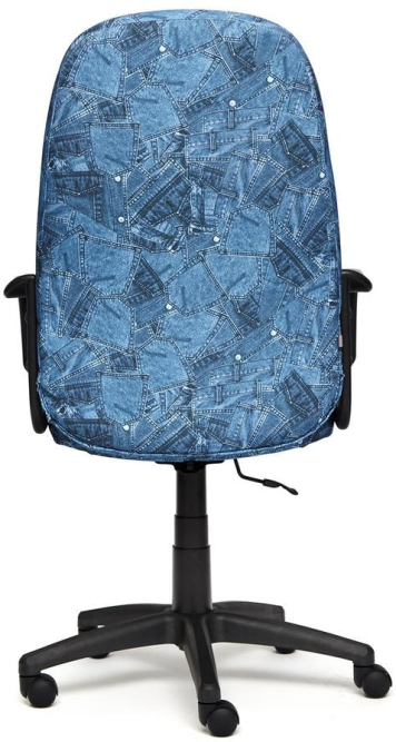 Кресло LEADER ткань, принт "Джинса"