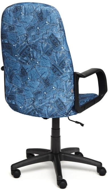 Кресло LEADER ткань, принт "Джинса"