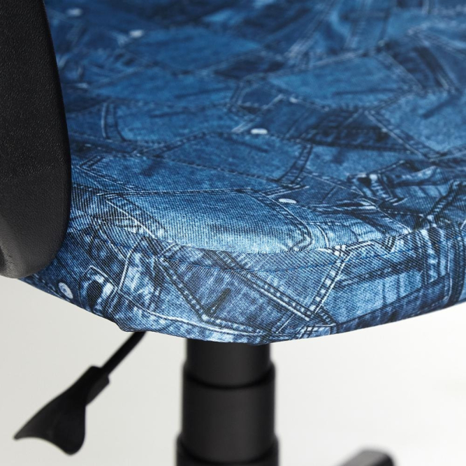 Кресло LEADER ткань, принт "Джинса"