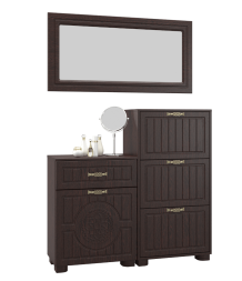 Тумба для обуви (обувница) «Монблан» МБ-34К венге