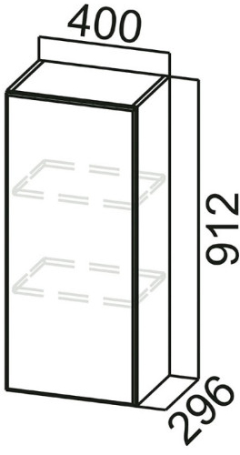 Шкаф навесной Ш400 Модерн