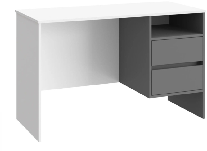 Стол Оскар ОС-23 белый структурный/графит