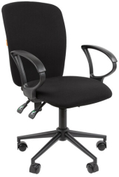 Кресло офисное Chairman CH 9801, пятилучие металл, ткань, черное, 7150934