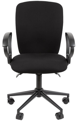 Кресло офисное Chairman CH 9801, пятилучие металл, ткань, черное, 7150934