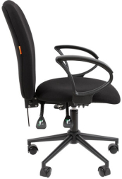 Кресло офисное Chairman CH 9801, пятилучие металл, ткань, черное, 7150934