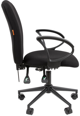 Кресло офисное Chairman CH 9801, пятилучие металл, ткань, черное, 7150934