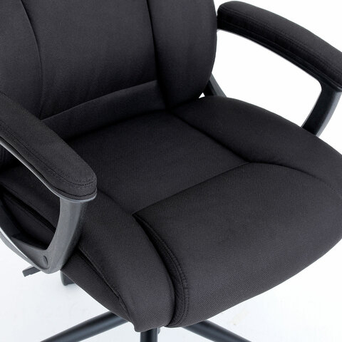 Кресло BRABIX PREMIUM "Adagio EX-551", ткань, пятилучие металл, черное, 532938