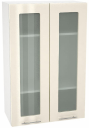 Шкаф верхний высокий со стеклом с 2 ств. Кухня Валерия ШВС 609 (глянец)