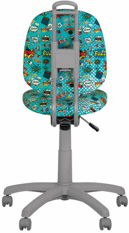 Кресло детское "VINNY GTS" без подлокотников, бирюзовое с рисунком