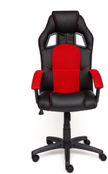 Кресло DRIVER кож/зам/ткань, черный/красный, 36-6/08