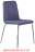 Стулья КОМПЛЕКТ 2 шт. BRABIX "Twins CF-011", хромированный каркас, ткань, синий (M-07), разобранные, 532769