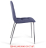 Стулья КОМПЛЕКТ 2 шт. BRABIX "Twins CF-011", хромированный каркас, ткань, синий (M-07), разобранные, 532769