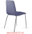 Стулья КОМПЛЕКТ 2 шт. BRABIX "Twins CF-011", хромированный каркас, ткань, синий (M-07), разобранные, 532769