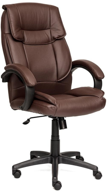 Кресло OREON кож/зам, коричневый/коричневый перфорированный, 36-36/36-36/06