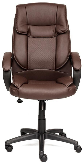 Кресло OREON кож/зам, коричневый/коричневый перфорированный, 36-36/36-36/06