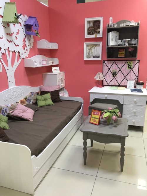 Кровать Ассоль АС-47 белое дерево