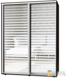 Шкаф-купе 2х дв Стандарт Пескоструй № 89+89