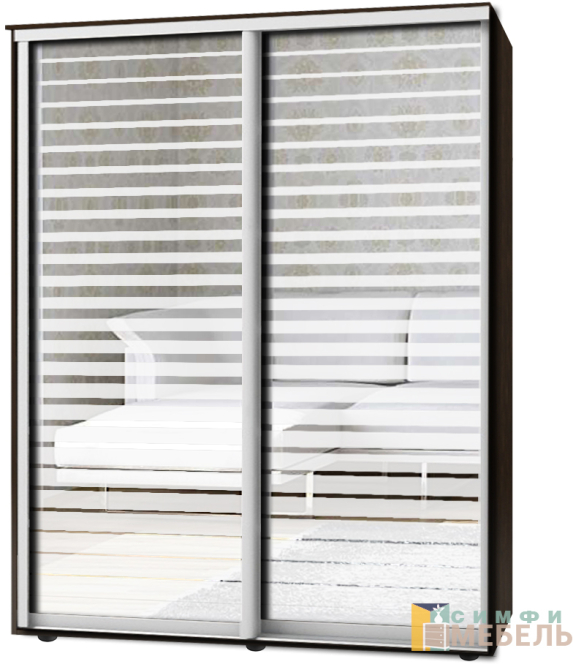 Шкаф-купе 2х дв Стандарт Пескоструй № 89+89