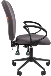 Кресло офисное Chairman CH 9801, пятилучие металл, ткань, серое, 7150936