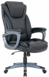 Кресло BRABIX PREMIUM "Gladiator EX-552", натуральная кожа, черное, 532939