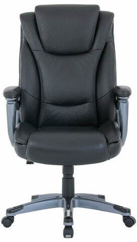 Кресло BRABIX PREMIUM "Gladiator EX-552", натуральная кожа, черное, 532939