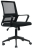 Кресло CROMEX Basic CH-698, с подлокотниками, мех. качания, сетка, черное, ткань TW, 533069