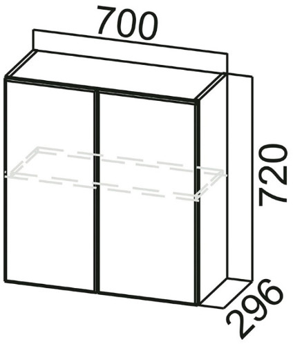 Шкаф навесной Ш700 Вектор