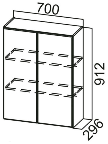 Шкаф навесной Ш700 Вектор