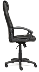 Кресло DRIVER кож/зам/ткань, черный/серый, 36-6/12