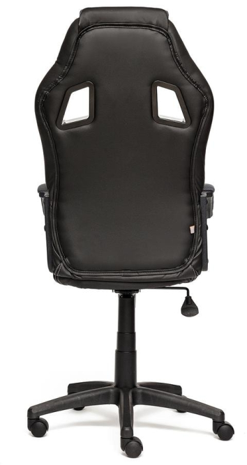 Кресло DRIVER кож/зам/ткань, черный/серый, 36-6/12