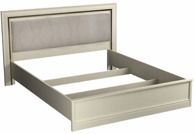 Кровать с мягкой вставкой изголовья Сиена