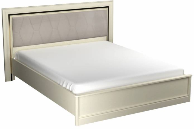Кровать с мягкой вставкой изголовья Сиена