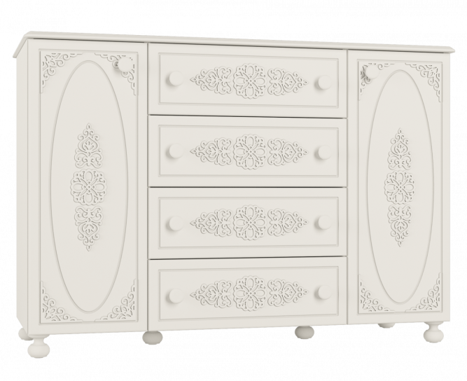 Комод Ассоль АС-19 белое дерево